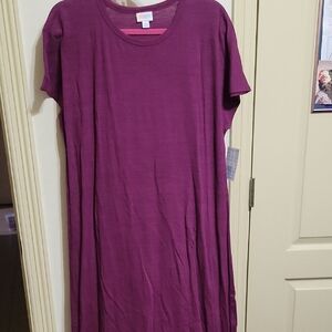 LuLaRoe Rich Purple Midi Dress